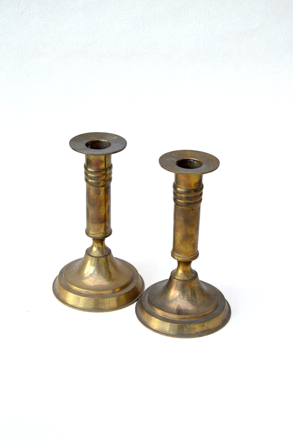 Pair of brass candlesticks
