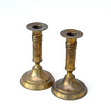 Pair of brass candlesticks