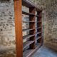 Large open shop shelf from an old French store by Chalmette, 1930s.