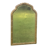 Imposing neo-classical style mirror, wood and stucco "Deknudt"