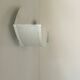 Pair of vintage white perforated metal wall lights, France 1980