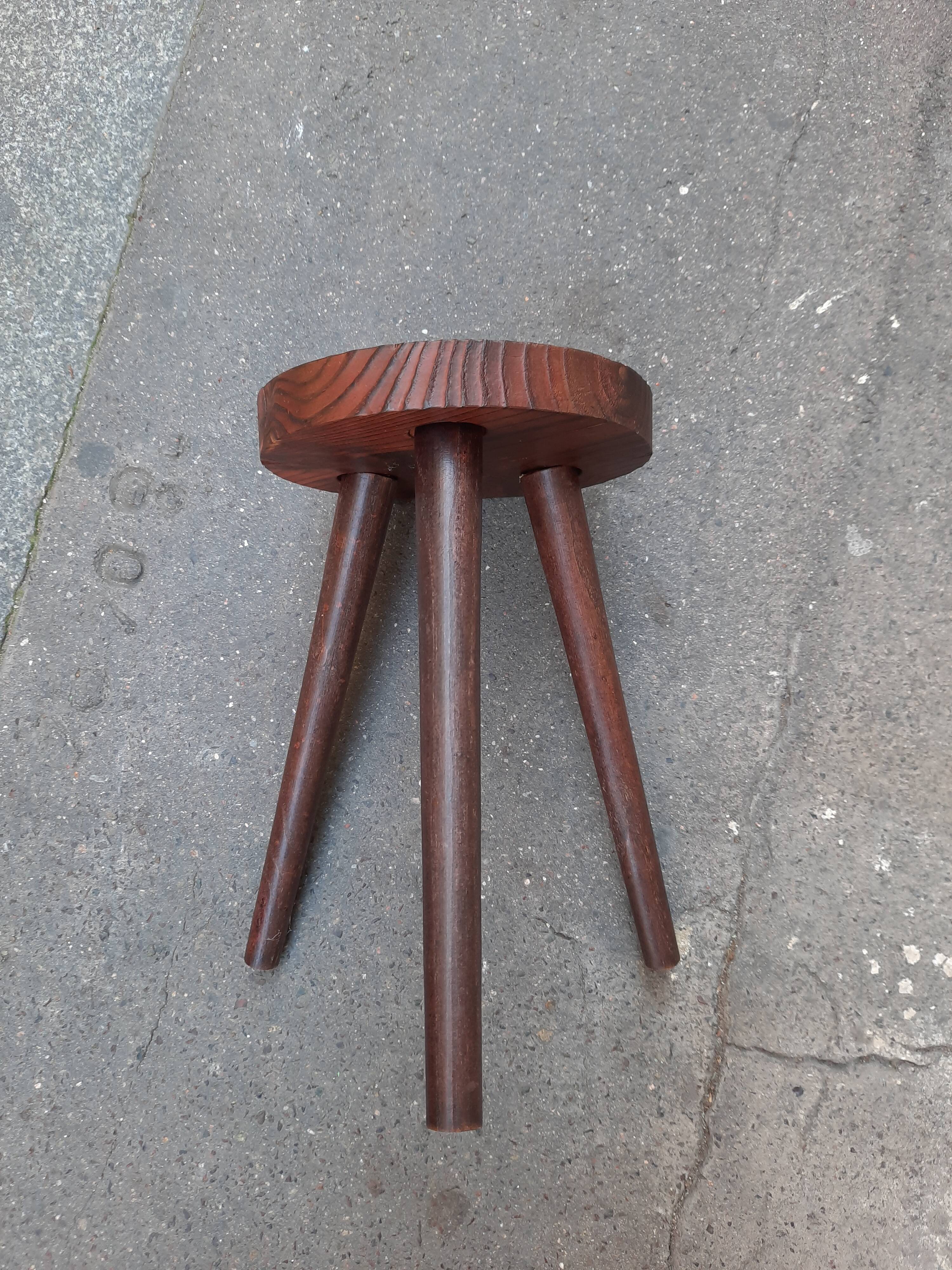 Wooden tripod stool
