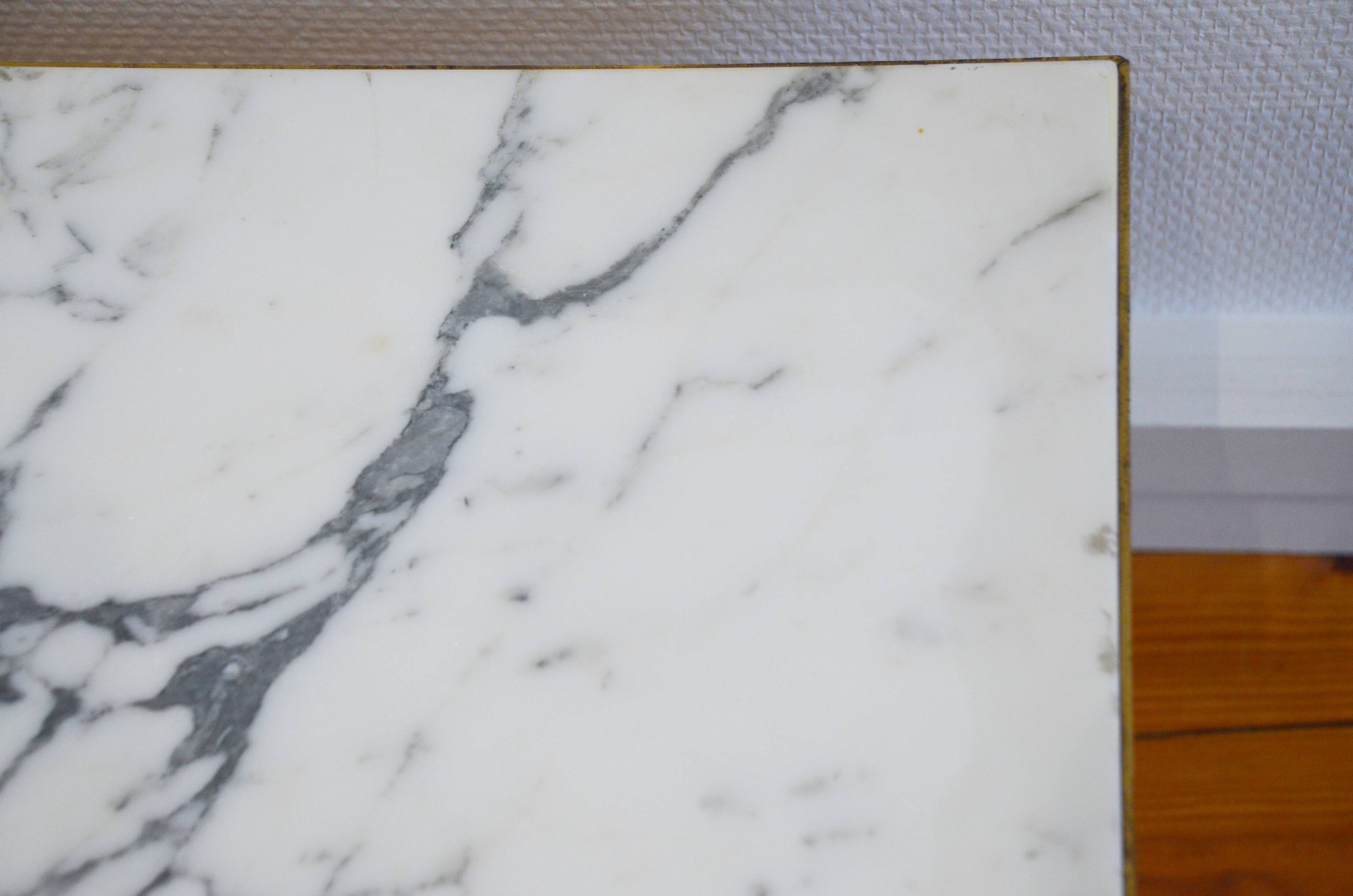 White marble coffee table vintage 60s