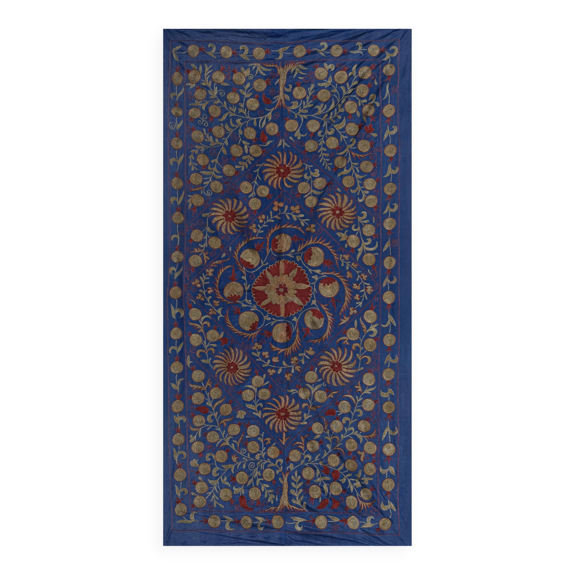 Hand knotted rug, vintage turkish rug 100x194 cm