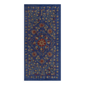 Tapis noué à la main, tapis turc vintage 100x194 cm