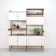 Teak and metal wall unit by Simplalux, 1960's