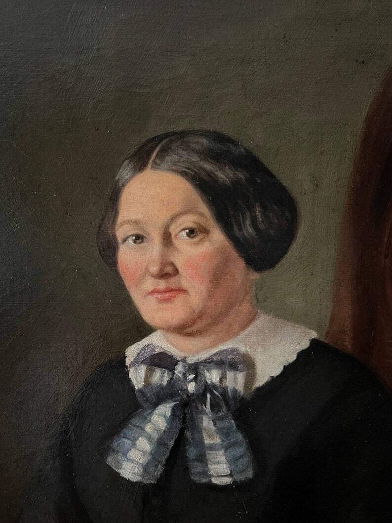 Portrait d'une femme du 19ème siècle, encadré