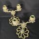 Pair of Koi Fish Candle Holder Solid Brass