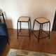 Paire de tabourets vintage métal et formica