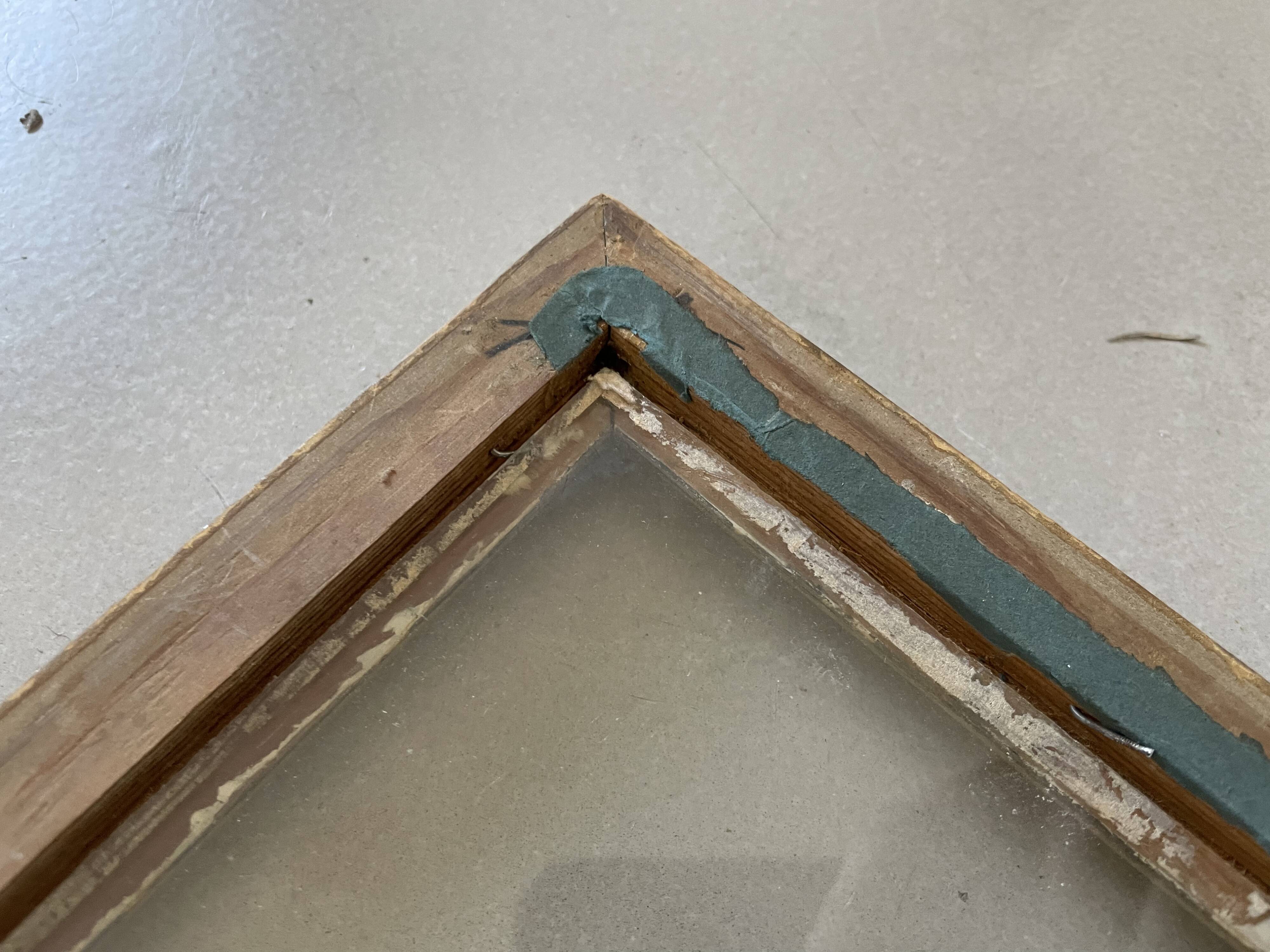 Old golden frame 33x36cm