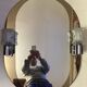 Vintage 75 x 56 bath mirror