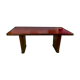 Bureau époque art déco , palissandre, cuir rouge hermes
