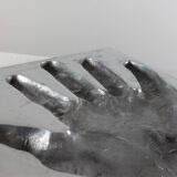 Aluminium sculpture of the protophotographic artwork by Ron Adzak.