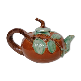 Slip teapot signed Athezza