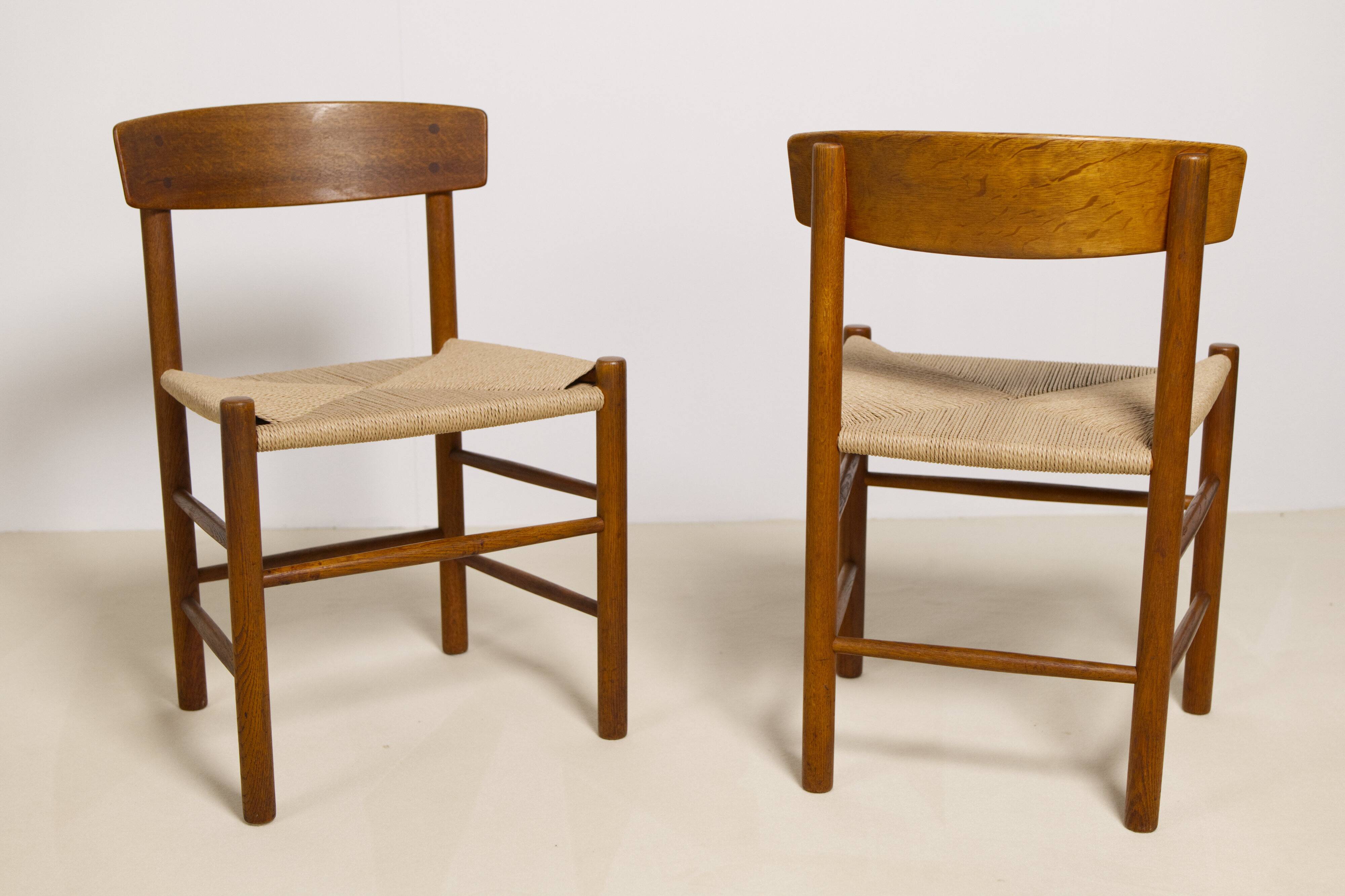Set of 6 Oak dining chairs 'j39' by Borge Mogensen, 1960s