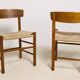 Set of 6 Oak dining chairs 'j39' by Borge Mogensen, 1960s