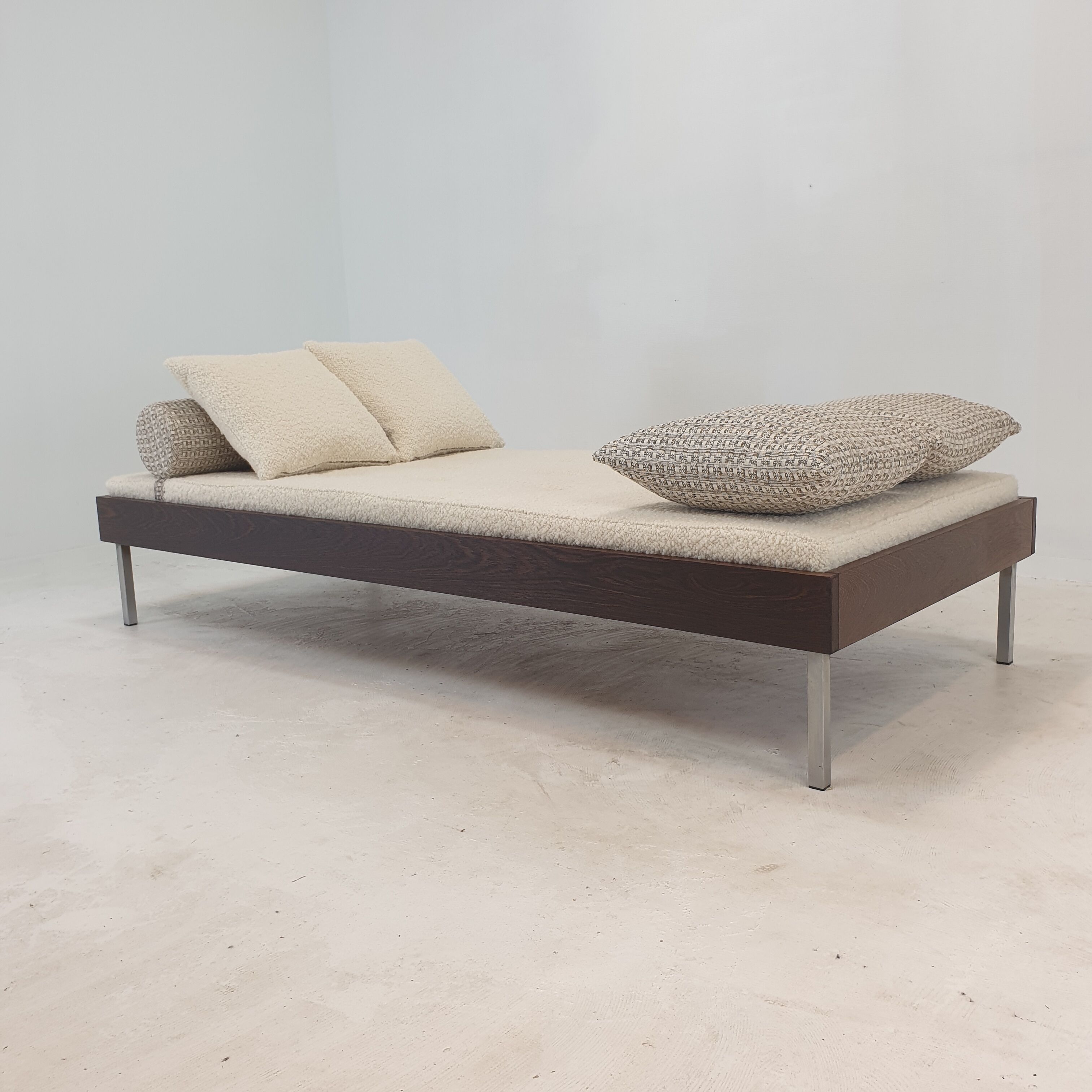 Wengé Daybed with Dedar Cushions and Bolster, 1970s