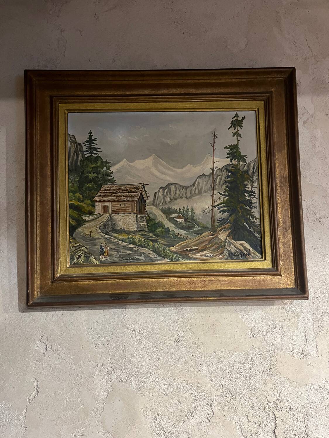 Old mountain painting 1950/60