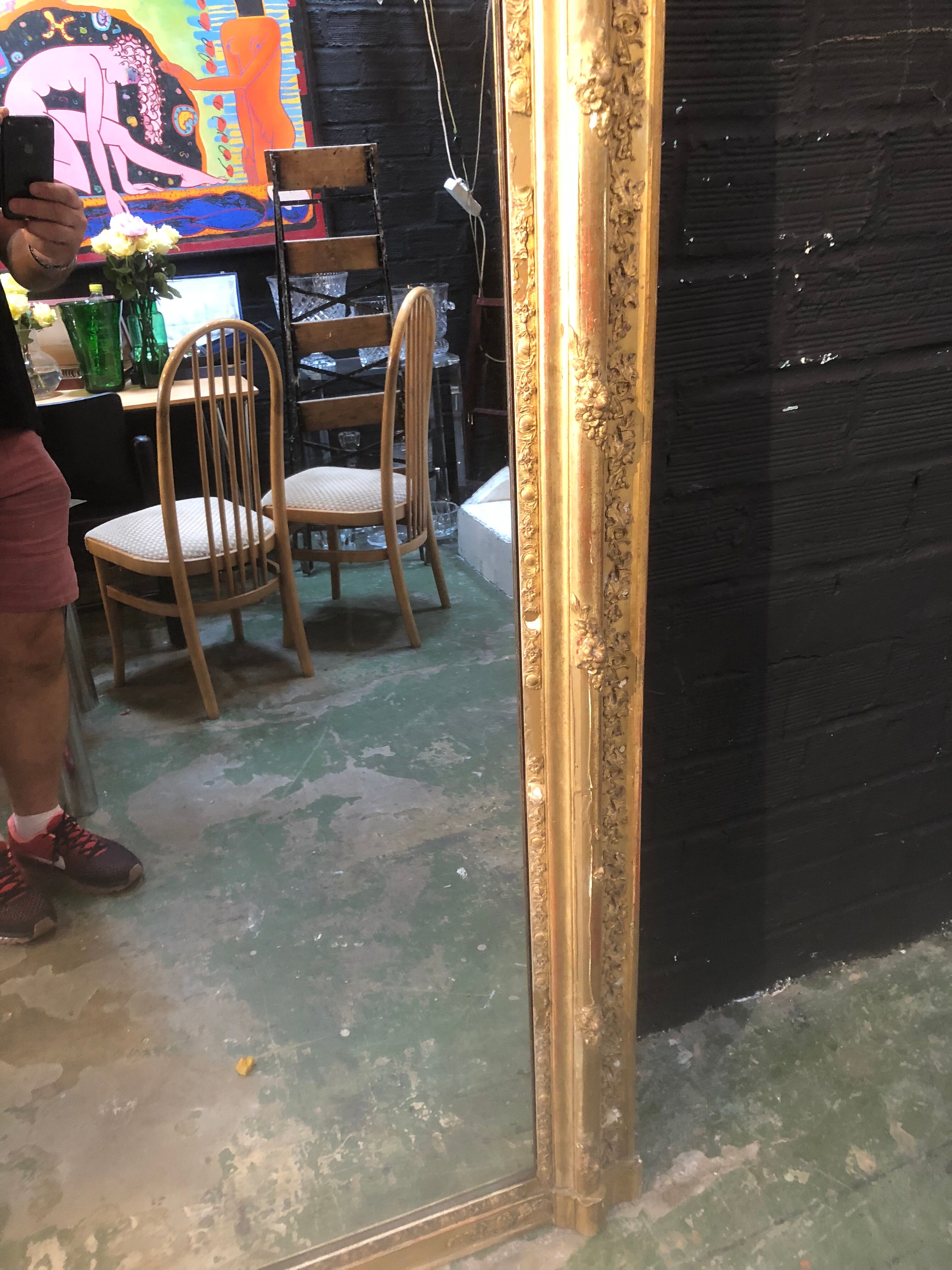 Miroir doré 140x205cm