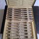 Betty 1930 art deco silver-plated metal Boulenger cutlery set, 50 pieces.