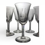 7 crystal wine glasses Saint Louis model Cerdagne