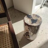 Side table in petrified wood