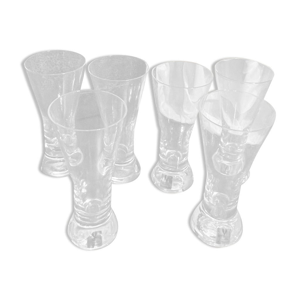 Box of 6 crystal glasses Hartzviller design 50 in box. | Selency