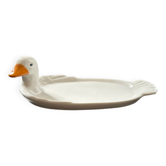 Porcelain duck dish