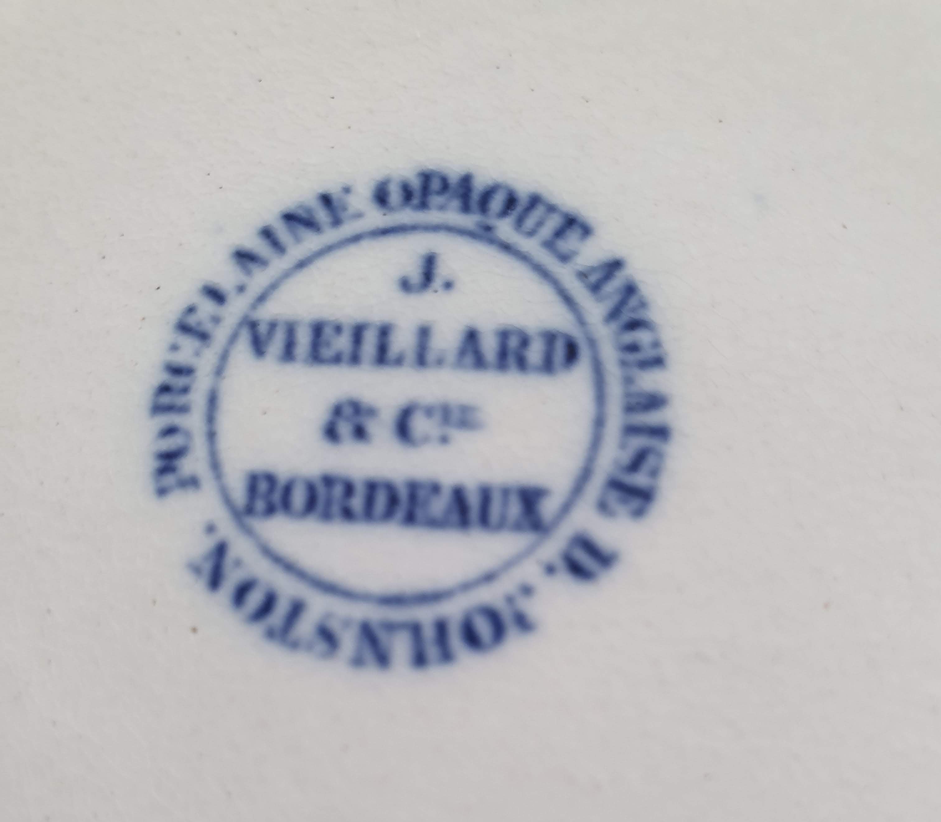Plat de service rond J Vieillard