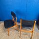 Scandinavian chair circa 1970 black skai