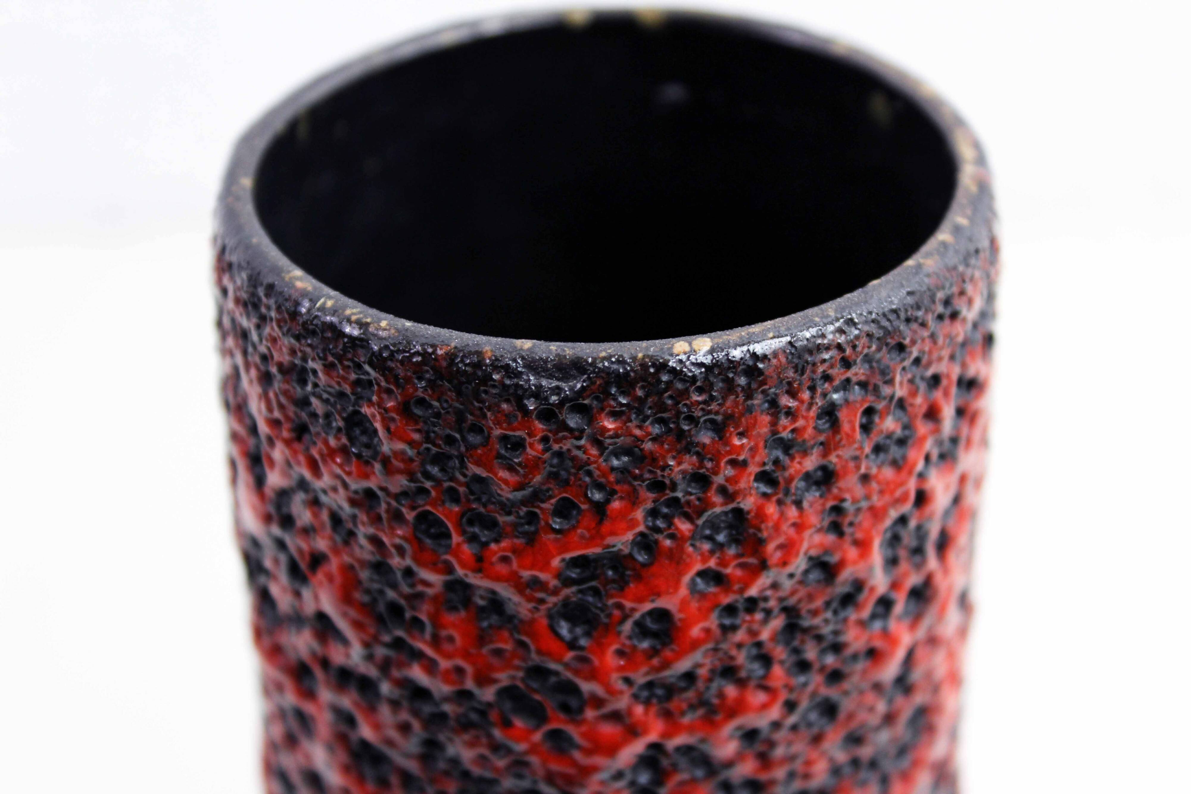 Vintage West Germany lava texture vase