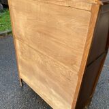 Louis XV style solid wood secretary