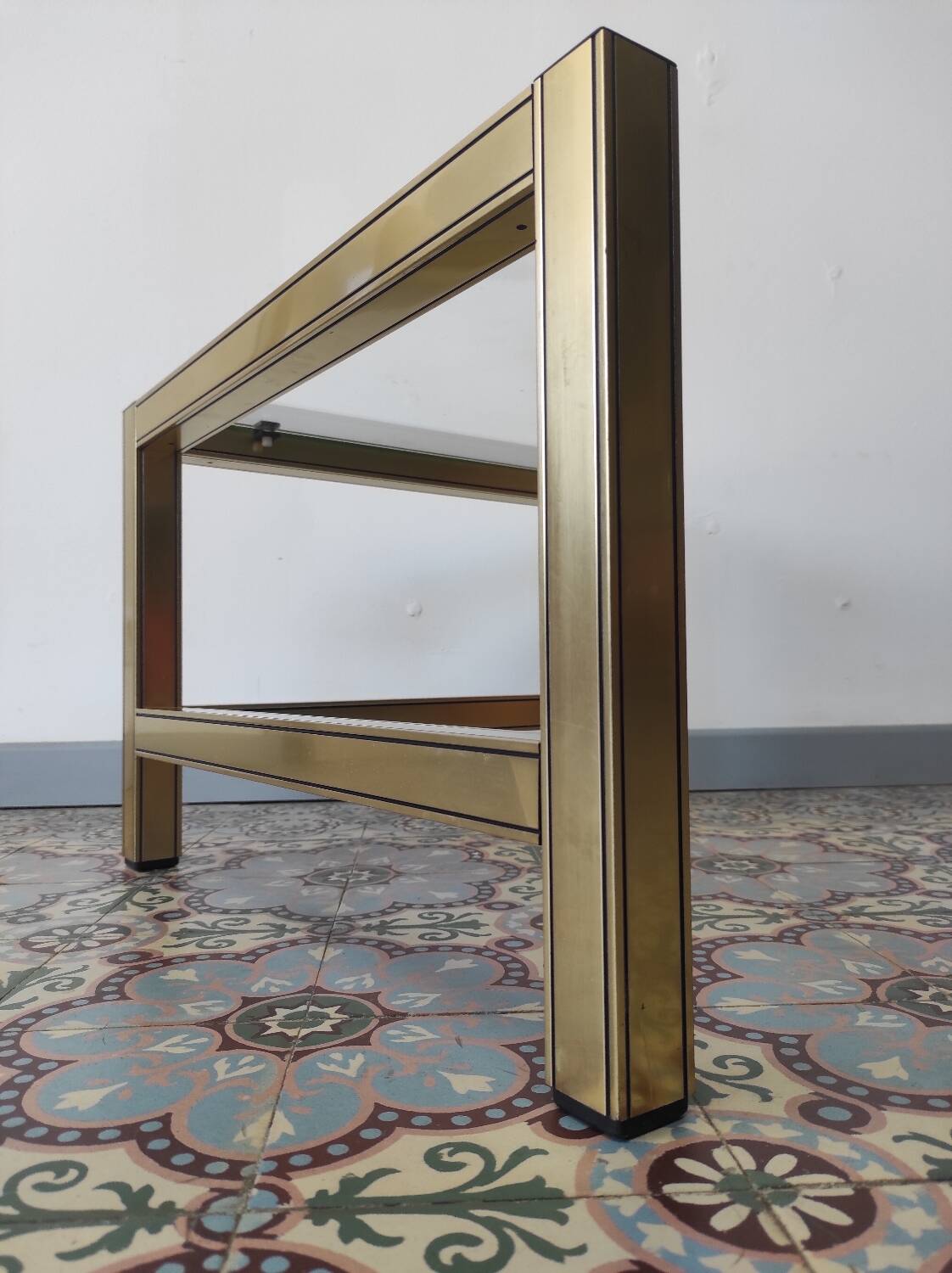 Coffee table, corner side table, 1980.