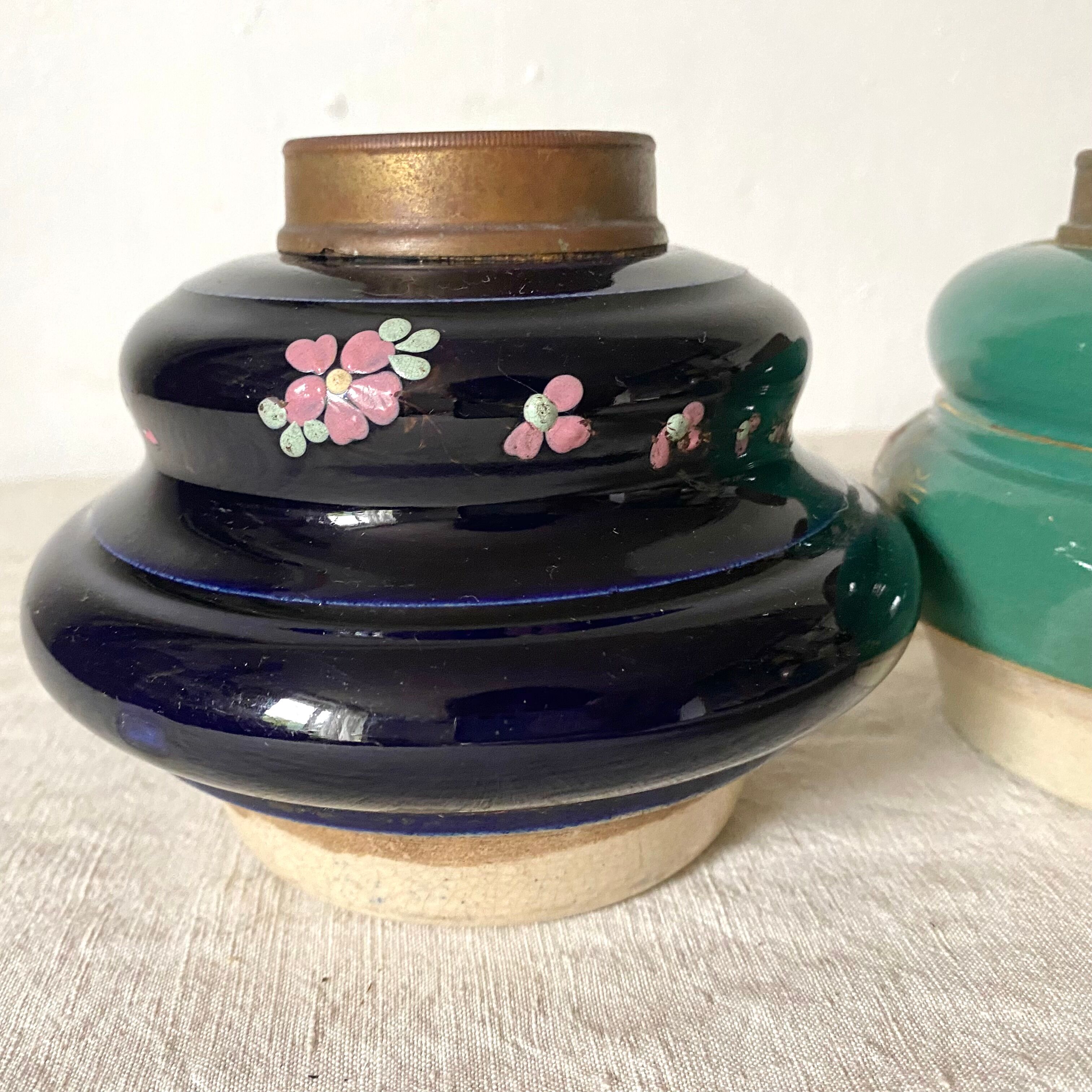 Antique ceramic vases x3