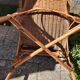 Set of 4 wicker and rattan armchairs