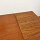 Extendable mid century teak dining table with pull out leaves, denmark, 1950s