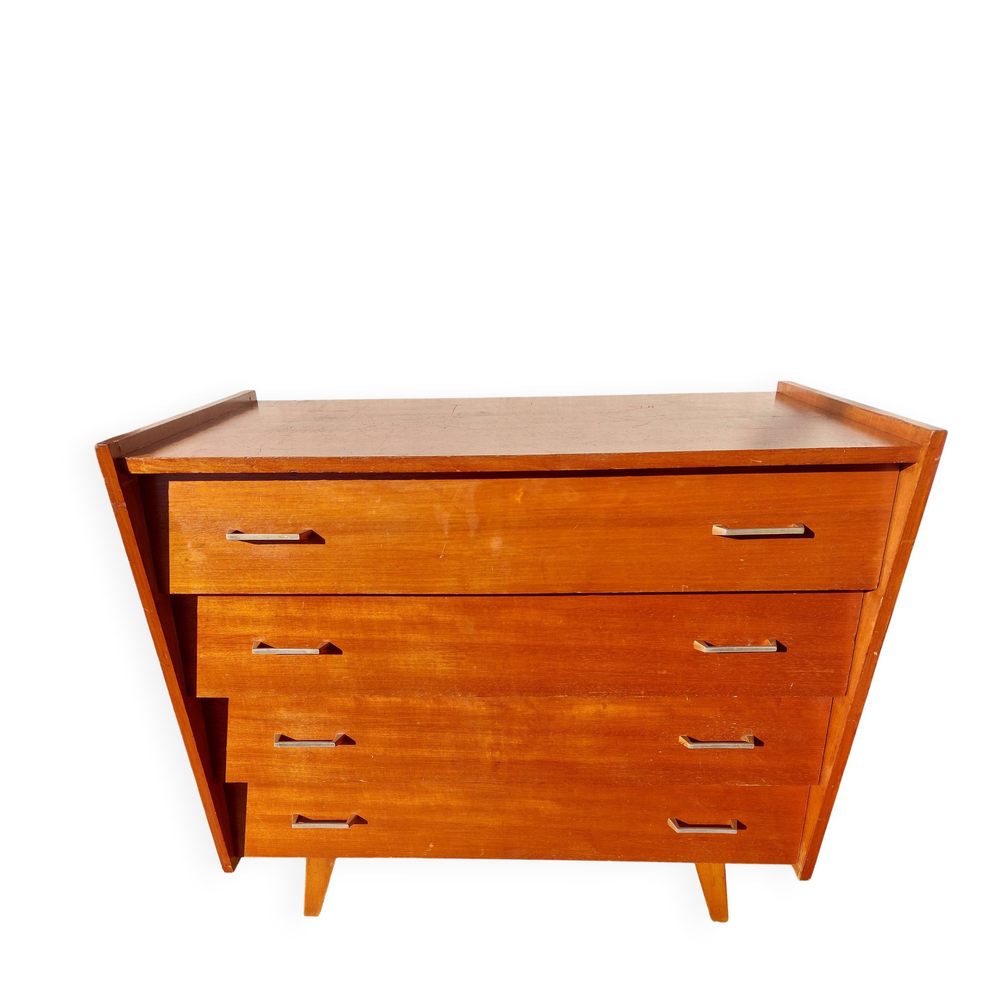 Vintage chest of drawers with tapered legs