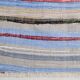 Tapis Kilim à rayures bleu clair 4x6, 117x177 cm