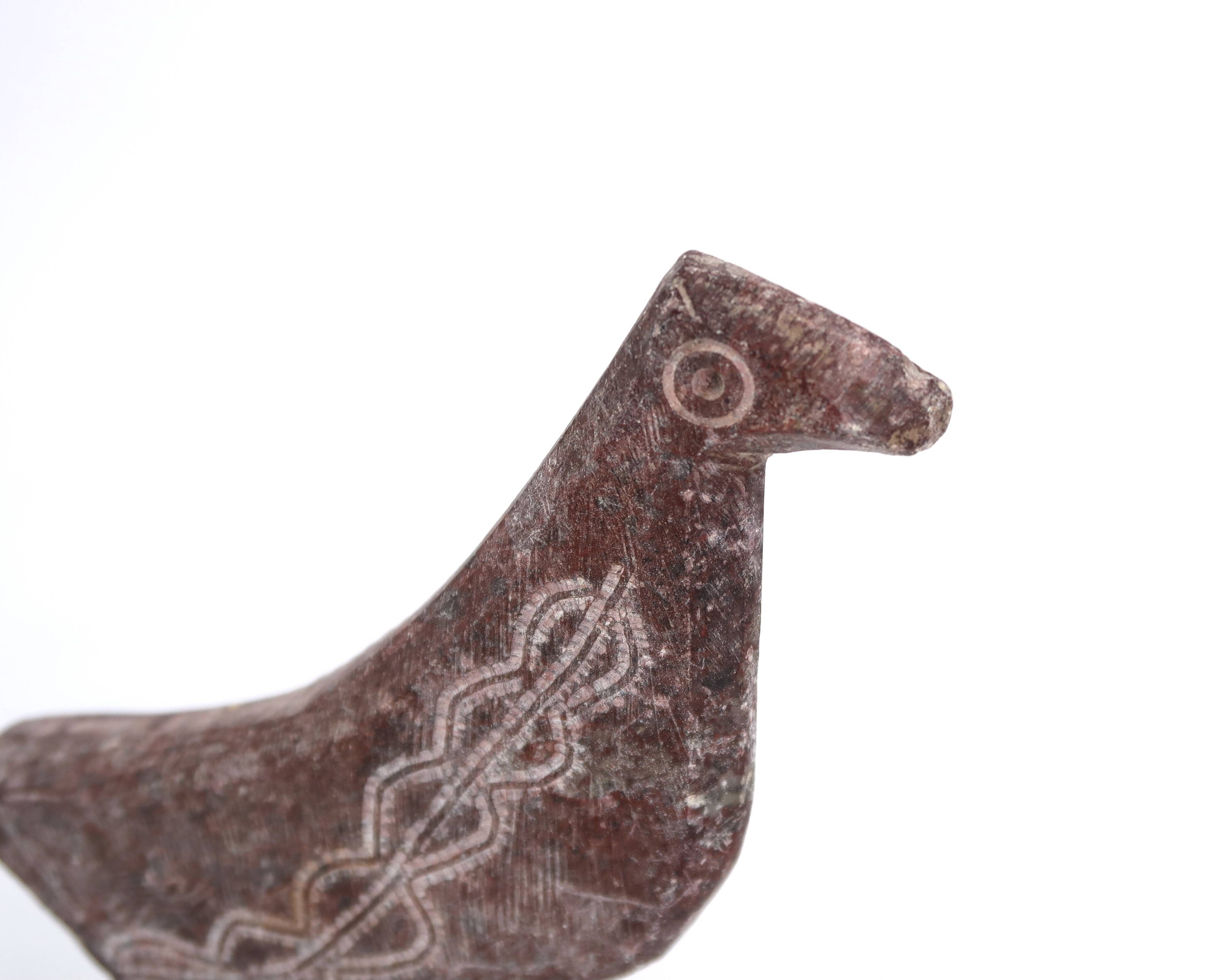 Moroccan stone bird paperweight, 1970s