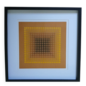 Tableau Vintage Art Optique - victor