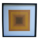 Tableau Vintage Art Optique - Victor Vasarely CTA-102 Frame 40x40cm