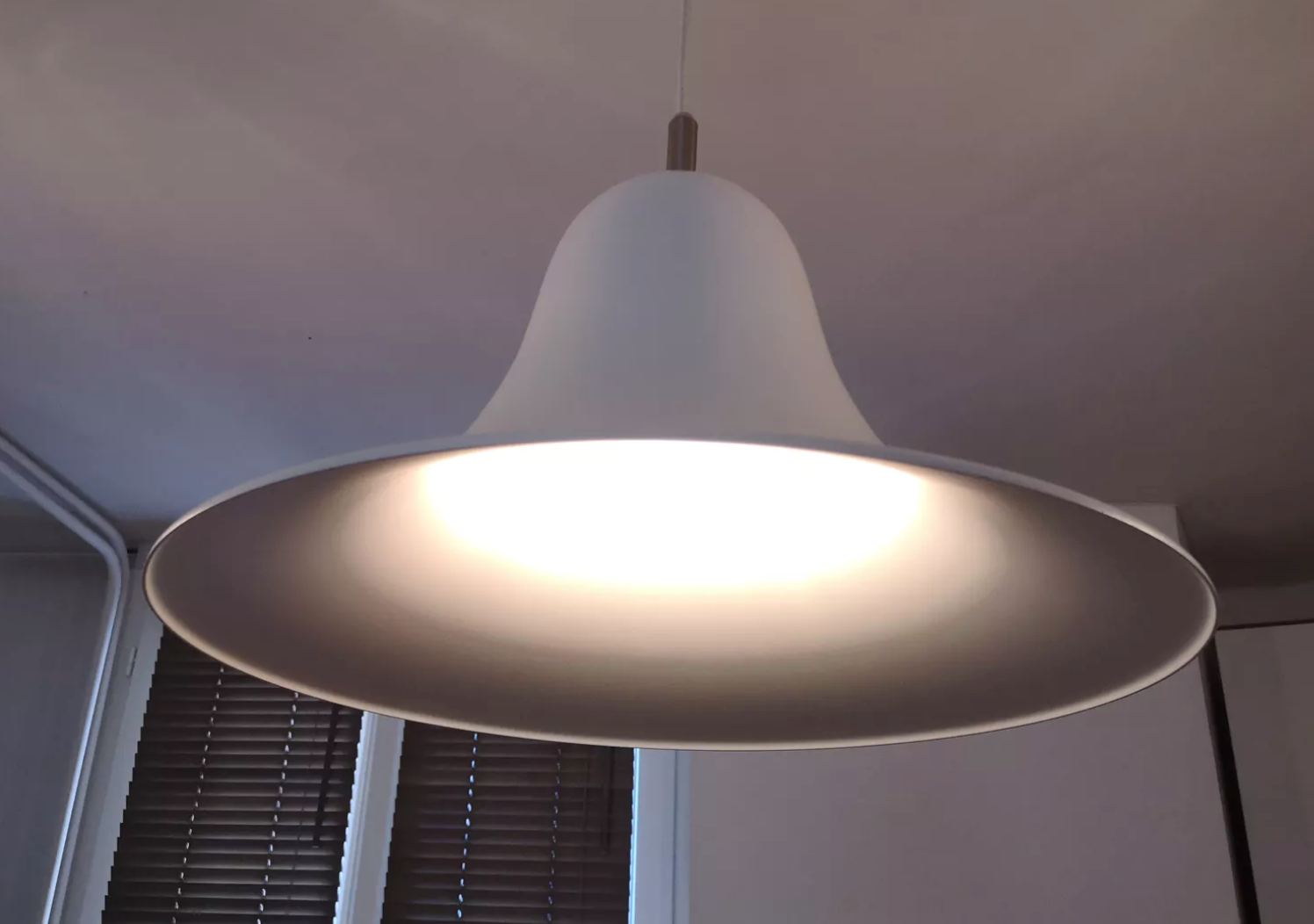 White Pantop pendant lamp by Verner Panton for Verpan 80s