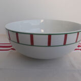 Set of 2 Basque dishes green and red porcelain