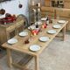 large solid oak farmhouse table