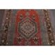 Vintage Turkish Oushak Handmade Wool Cotton Red Area Rug 110x227