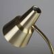 Table / Desk Lamp Model 600/5 by Gemi — Swedish Modernism in Black & Brass, 1960s