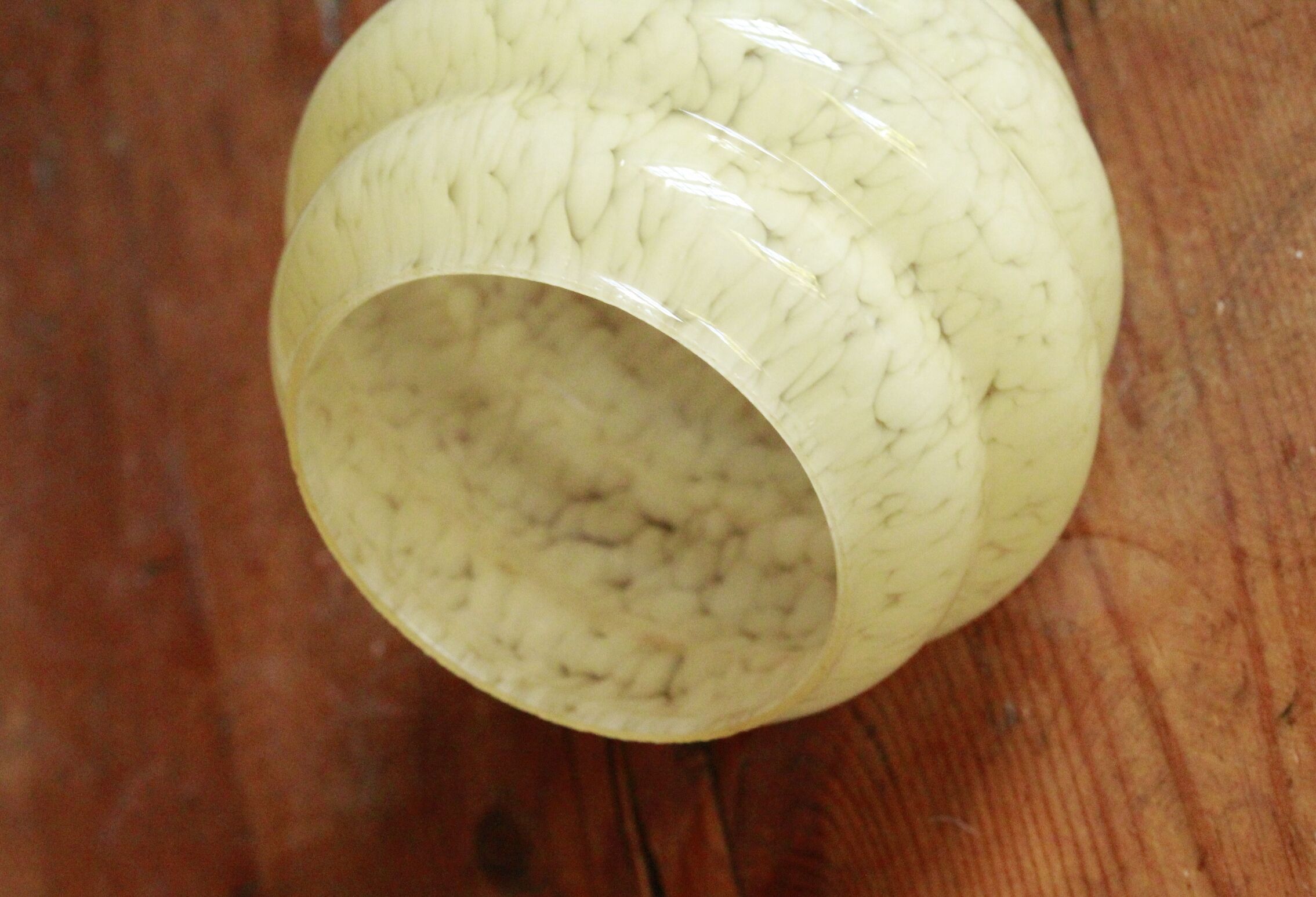 Old clichy speckled glass globe