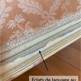 Louis XVI ivory and gold basket bench