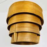 Wooden pendant lamp by Hans-Agne Jakobsson, Sweden, 1960s