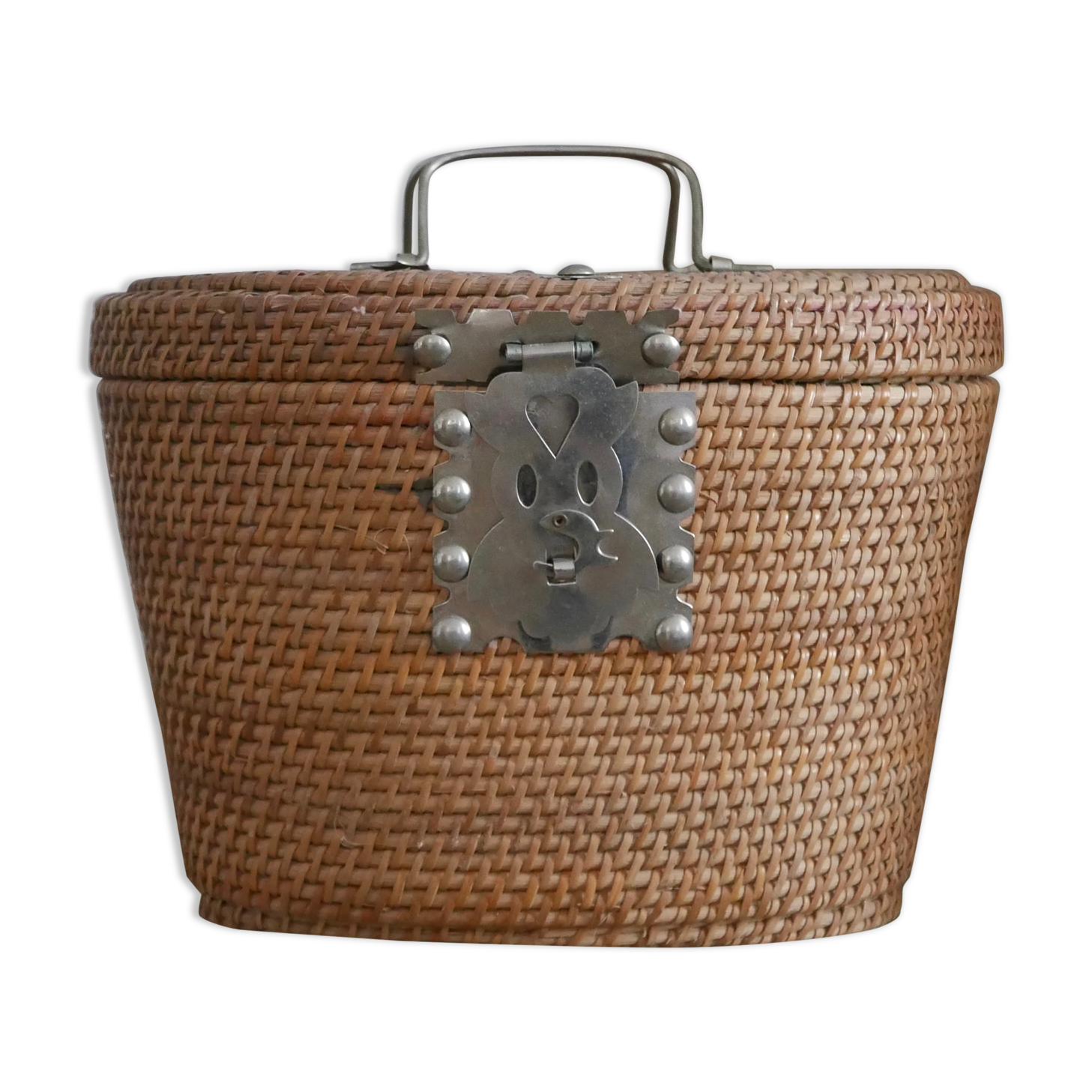 Vanity wicker box, 60s